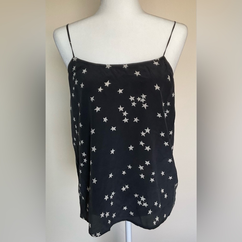 Equipment Black and White Sleeveless Camisole